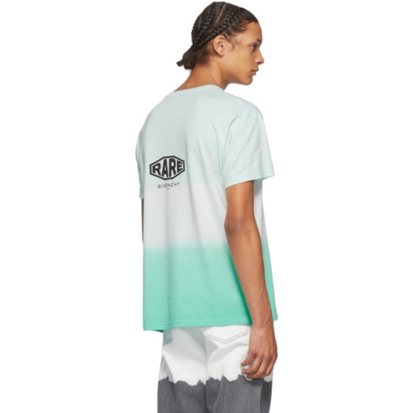 Givenchy Gradient Studio Logo T-shirt Mint Green - Picture 7 of 8